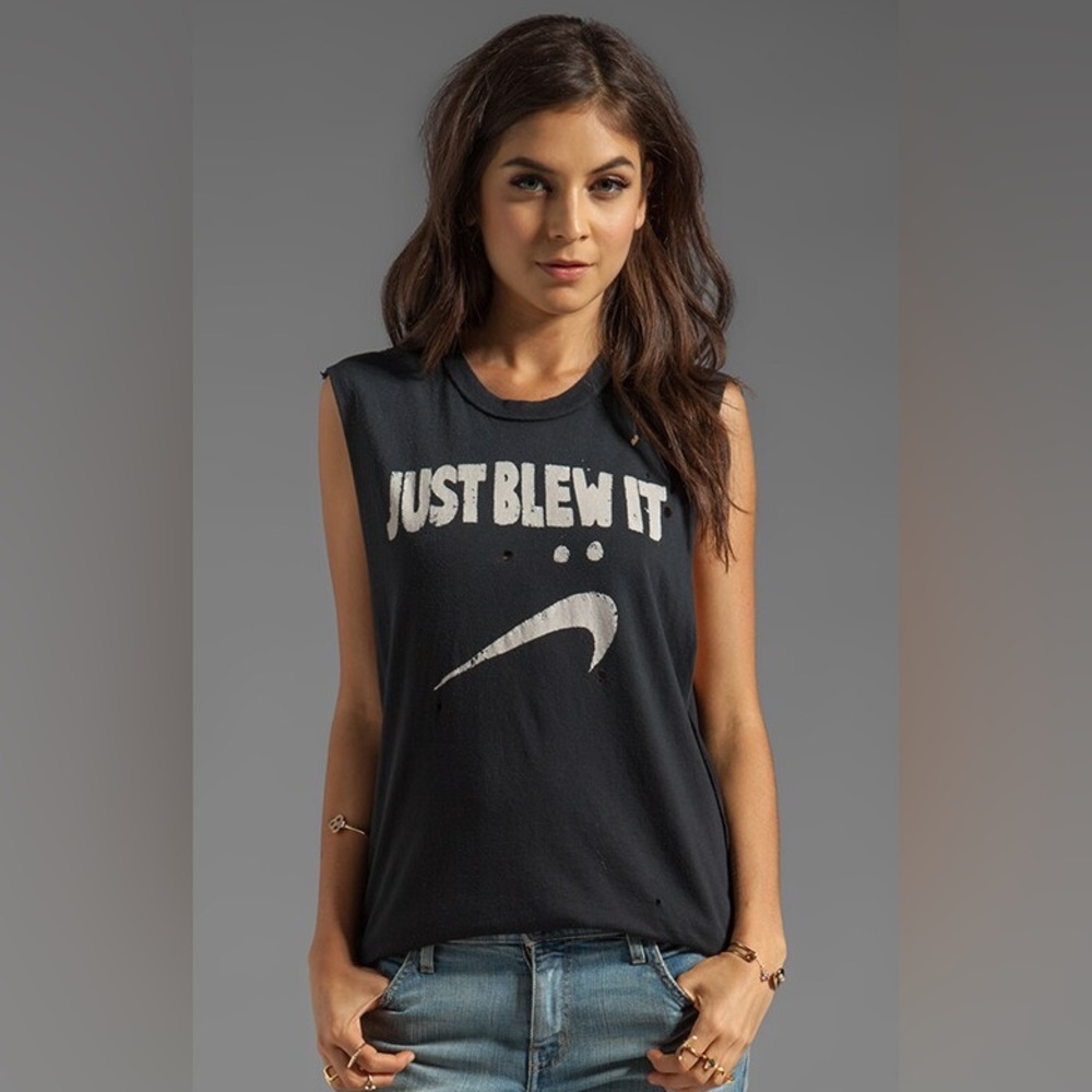 UNIF “Just Blew It” distressed graphic tank